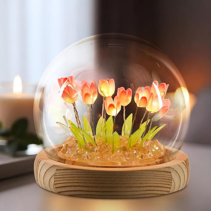 Lámpara LED decorativa de tulipanes